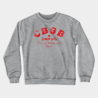 315 Bowery (red) - distressed Crewneck Sweatshirt